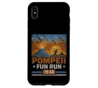 Pompei Fun Run 79 d.C. Divertente parodia di geologia del vulcano Custodia per iPhone XS Max