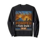 Pompei Fun Run 79 d.C. Divertente Parodia di Geologia del Vulcano Felpa