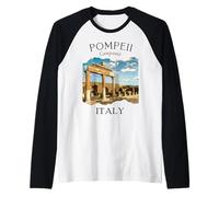 Pompei Italia Donne Souvenir Storia Europea Bambini Ragazzi Ragazza Maglia con Maniche Raglan
