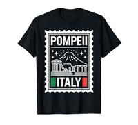 Pompei Italia Francobollo Souvenir di Viaggio Maglietta