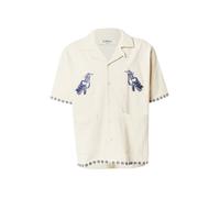 POMPEII Camicia 'COSTA DEL SOL' navy / blu colomba / bianco lana Uomo POMPEII S