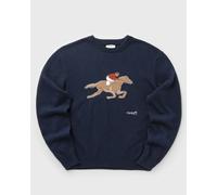 POMPEII EQUESTRIAN NAVY KNIT SWEATER men Pullovers blue in taglia:L