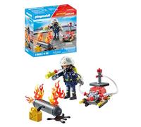 POMPIER POMPE A EAU +RESERVOIR PLAYMOBIL PLL71826