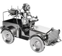 Pompiere con Autopompa Figura di Uomo a Vite con Autopompa in Metallo