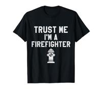 Pompiere Gioco di Parole Vigili del Fuoco Salvataggio Fidati di Me Im A Firefighter Maglietta con Stampa Grafica Economica