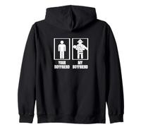 Pompiere Il Tuo Fidanzato Il mio Ragazzo Divertente Pompiere Felpa con Cappuccio