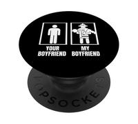 Pompiere Il Tuo Fidanzato Il mio Ragazzo Divertente Pompiere PopSockets PopGrip Adesivo