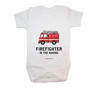 '"pompiere in the making" Body/Tutina baby, abbigliamento, carino, divertente, baby Boy, baby Girl, unisex, Hilarious, Cheeky, novità, Natale, baby shower, regali di compleanno, regali