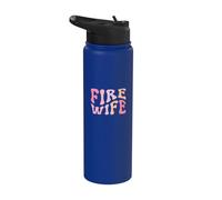 Pompiere Moglie Pompiere Vita Fuoco babe Stainless Steel Insulated Water Bottle