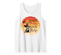 Pompiere papà Marito Protettore Eroe Patriottico Tramonto GRAP Canotta