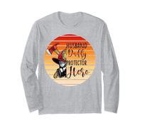 Pompiere papà Marito Protettore Eroe Patriottico Tramonto GRAP Maglia a Manica