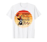 Pompiere papà Marito Protettore Eroe Patriottico Tramonto GRAP Maglietta