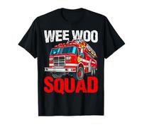 Pompiere Wee Woo Squad Vigili del Fuoco Camion Giochi di Parole Pompiere Maglietta