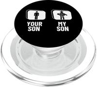 Pompiere Your Son My Son Dad Mom Funny Fireman PopSockets PopGrip per MagSafe