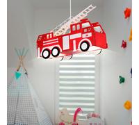 Pompieri Bambini Lampada Sospensione Copertina Auto a Rosso Ragazzi Globo 15726 [EEK: Non valutato]