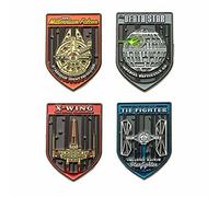 Pompieri Spazio Navi, Originale Dipinto - Smalto Fondo Metallo Pin Set (4 Pezzi)