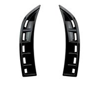 POMPOMPUR Paraurti Anteriore Canard Prese d'Aria Laterali Copertura Parafango Cofano per Mercedes per Benz CLA C118 CLA250 CLA35 2020-2024 Auto Passaruota(Black)