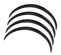 POMPOMPUR per A3 A4 A5 A6 A8 Car Wheel Eyebrow Arch Trim Lips Strip Fender Flares Accessori Auto Passaruota(4Pcs-Glossy Black)