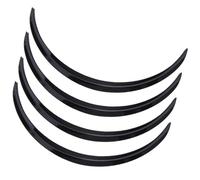 POMPOMPUR per Mazda 3 6 CX-5 CX-7 Car Wheel Eyebrow Arch Trim Lips Strip Fender Flares Mudflaps Accessori Auto Passaruota(4Pcs-Glossy Black)