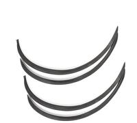 POMPOMPUR per Peugeot 206 207 308 406 407 Car Wheel Eyebrow Arch Trim Lips Strip Fender Flares Accessori Auto Passaruota(Carbon Fiber Black)