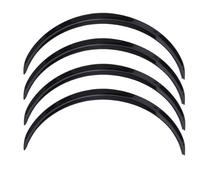 POMPOMPUR per Suzuki per Swift SX-4 Car Wheel Eyebrow Arch Trim Lips Strip Fender Flares Mudflaps Accessori Auto Passaruota(4Pcs-Glossy Black)