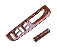 POMPOMPUR Per VW Per Passat B5 Colore Nero Color Legno Pesca Supporto Per Interruttore Sollevamento Maniglia Portiera, Interni Auto 3B1867171 E 3B0867175(Peach Wood Color)