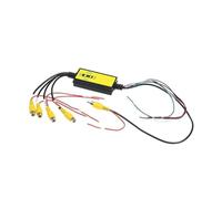 POMPOMPUR Scatola di Commutazione per Retromarcia Telecamera per Angolo Cieco Controllo Video Wireless Telecamera Panoramica 4 in 1 per Auto Video A 360°