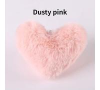 Pompon Cuore Finto In Pelliccia Morbida 10X Per Portachiavi 9Cm Larghezza