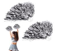 Pompon da Cheerleader, 2 Pezzi Cheer Leader Poms Pom, Fiore a Mano Cheerleader, Pom Pom Cheerleader Pompon Pom, Cheerleading Cheer Manico, per Sport, Competizione, Spirito di Squadra (D)