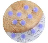 Pompon natalizi, 850 pezzi pon glitter da 20 mm, palline di paillettes, gomitoli filo, colorate, decorazioni natalizie(Violett)