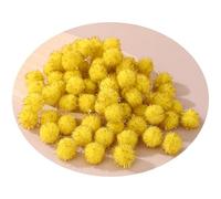 Pompon natalizi, 900 pezzi pon glitter da 10 mm, decorazioni natalizie, gomitoli di filo, paillettes colorate, cucito pompon, palline, natalizi(Gelb)