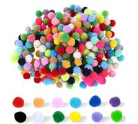 Pompon per fai da te, 500 pezzi, 1 cm, mini pompon colorati per fai da te, palline di feltro colorate, per decorazioni di feste, ghirlande, nappe, accessori per capelli