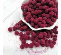 Pompons 8/10/15/20/25/30 mm morbidi pompon colorati soffici peluche mestiere fai da te Pom Pom Ball Pelliccia Decorazione per la casa 10g-27 rosso vino - 15 mm 10 g 72 pezzi