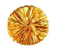 Pompons DeAnimatrice - Pompon di spirito D animatrice | Accessori da ballo metallici, set grande di pompon di allegria da 30 cm, stelle filanti con impugnatura ad anello per le dita, accessori