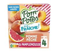 Pom'Potes Composte al Freddo Gusto Mela Pesca Pompelmo 4x90g