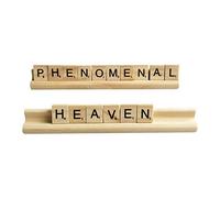 Pomrone Set di 4 supporti per domino in legno per piastrelle di domino, treno messicano, mahjong, bambini, anziani, adulti, giocatori professionisti