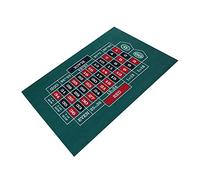 Pomrone Tappetino per Layout di Poker Double Face - Blackjack e Texas Hold'em Disponibili - Tappetino in Feltro di Craps e Roulette, Tappeto in Tessuto Verde - Attrezzature per Casinò
