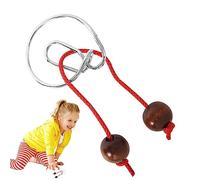 Pomurom Filo rompicapo - 8-Piece IQ Test Mind Game Giocattoli Rompicapo,Giocattoli IQ, Puzzle in Filo Metallico Giocattolo Trucco Magico, Puzzle in Metallo per Bambini e Adulti