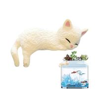 Pomurom Gatti in miniatura, decorazione per schermo di gattini, statue creative in miniatura per casa, lavoro, auto, acquario, paesaggio, camera da letto, libreria, scrivania