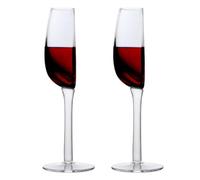 Pomurom Mezzo bicchiere da vino da 140 ml, 2 bicchieri da vino rosso, mezzo bicchiere di vino, moderno set di bicchieri da vino rosso, per matrimonio, compleanno, Natale, festa