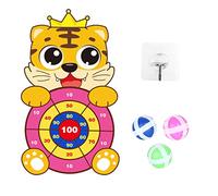 Pomurom Set di Freccette,Set di Giocattoli con Piastra autoadesiva Sticky Ball - Safe Indoor Outdoor Cartoon Multi-Player Sports Game Animal Dart Board Presents for Boys Girls Kids