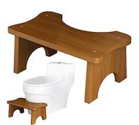 Pomurom Sgabello da Bagno,Sgabello WC per Fare la Cacca | Sgabello per la Cacca della Toilette del Bagno, sgabelli per i Piedi della Cacca della Toilette a Forma di C Portatile, gradini