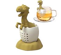 Pomurom tè in Foglie sfuse più ripido,Colino da tè in Silicone per Foglie sfuse | Simpatico infusore per tè a Forma di Dinosauro, infusore per Foglie di tè, per la casa, casa da tè Artigianale