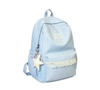 Pomurom Zaino In Pizzo Borsa in Pizzo Capiente e Leggera con una Stella | Zainetto Elegante Per Ragazza per Adolescenti Scuola Tablet Libri di Zoo e Attività Feste e Snack Giocattoli Giardino