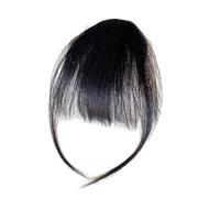 Pon capelli veri a clip, per donne, parrucca di capelli umani, frangia, extension per capelli, frangia, coprono i capelli che si assottigliano, indossano quotidianamente i capelli per le amiche in