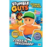 Pon Pon Edizioni PPE56573A Stumble Guys - Scenari Sticker: Corsa al Traguardo