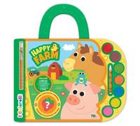 Pon Pon Edizioni PPE58880A Happy Farm - Valigetta con Acquerelli