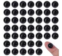 PONABEADIY 1 Scatola da 10mm, 100 Pezzi, Perline di Pietra Onice Nera Naturale con Foro, Grado AB, Agata, Pietra Preziosa Rotonda, Energia, Perline Distanziatrici Sciolte Lisce per La Creazione di Gi