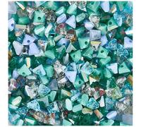 PONABEADIY 1 scatola Da 5 fili, 500 pezzi, Perline di Vetro A Forma Geometrica Triangolare con Foro, Piccole Perline Sfuse In Cristlega Placcato Galvanicamente, Perline Sfuse per La Creazione di Gioie