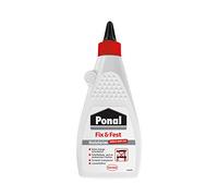 Ponal Colla per legno Fix & Fest, adesivo uso interno, gelatinosa ideale superfici verticali, trasparente essiccante in flacone da 500 g